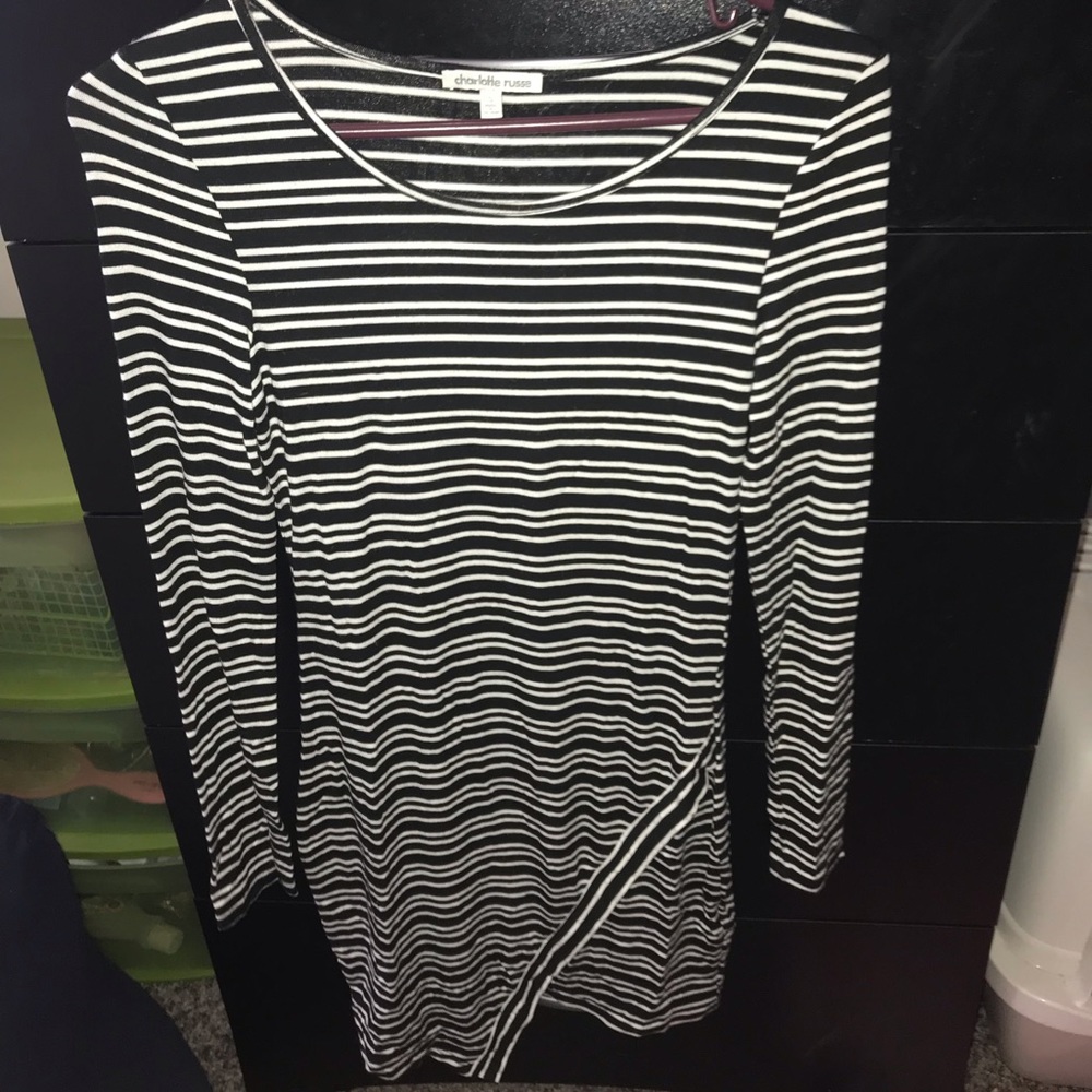 Charlotte Russe tight asymmetrical dress S